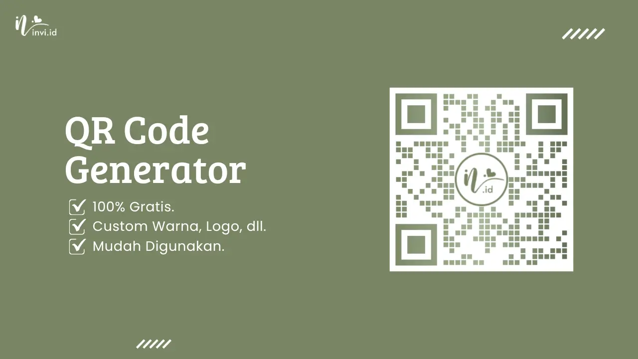 Buat QR Code dengan Custom Logo & Warna Gratis